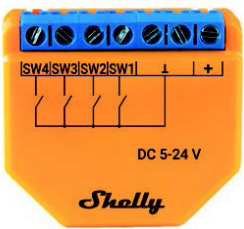 Présentation du Shelly Plus i4 DC